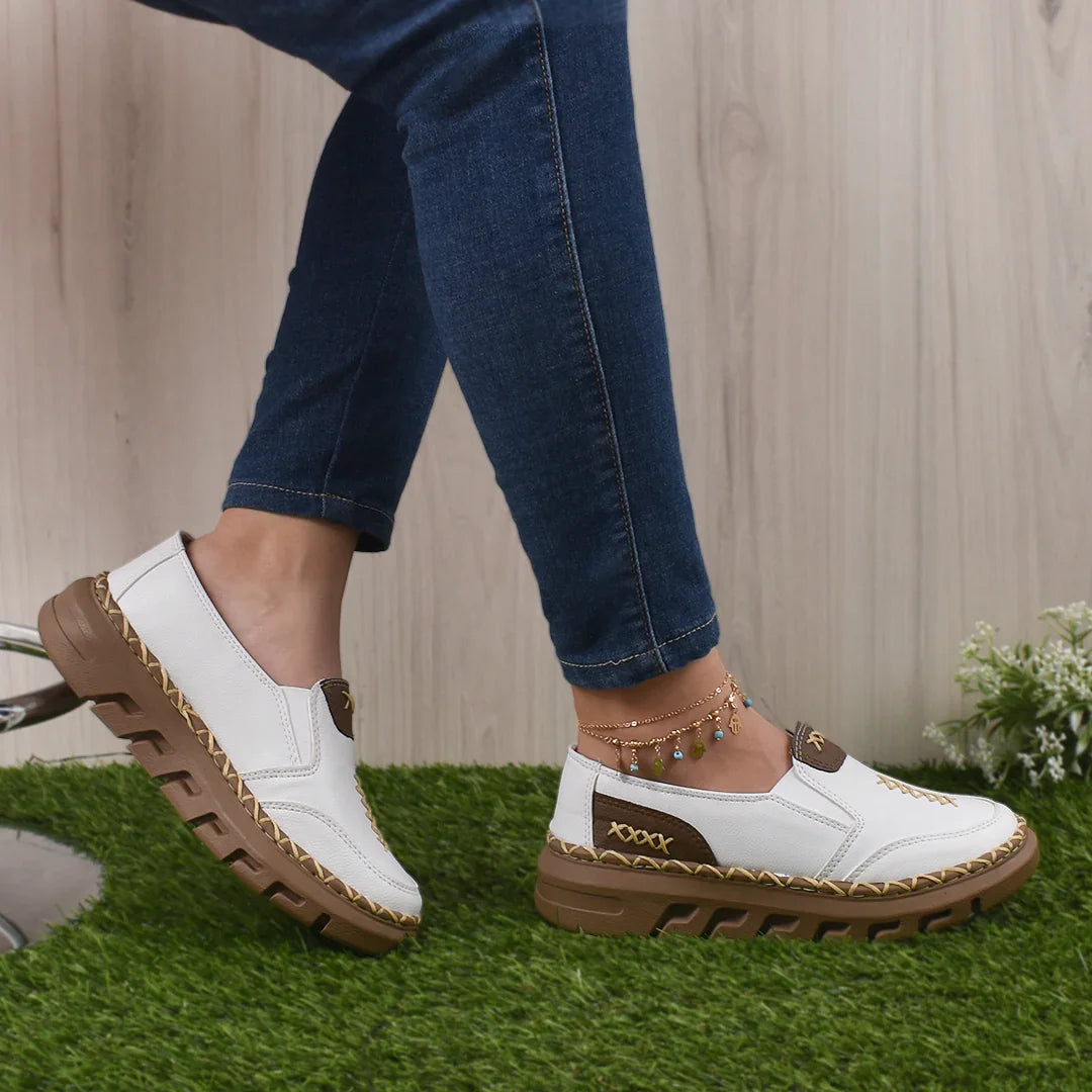 MOCASIN DAMA BELLAMI + BLANCO - Ahorrashopp