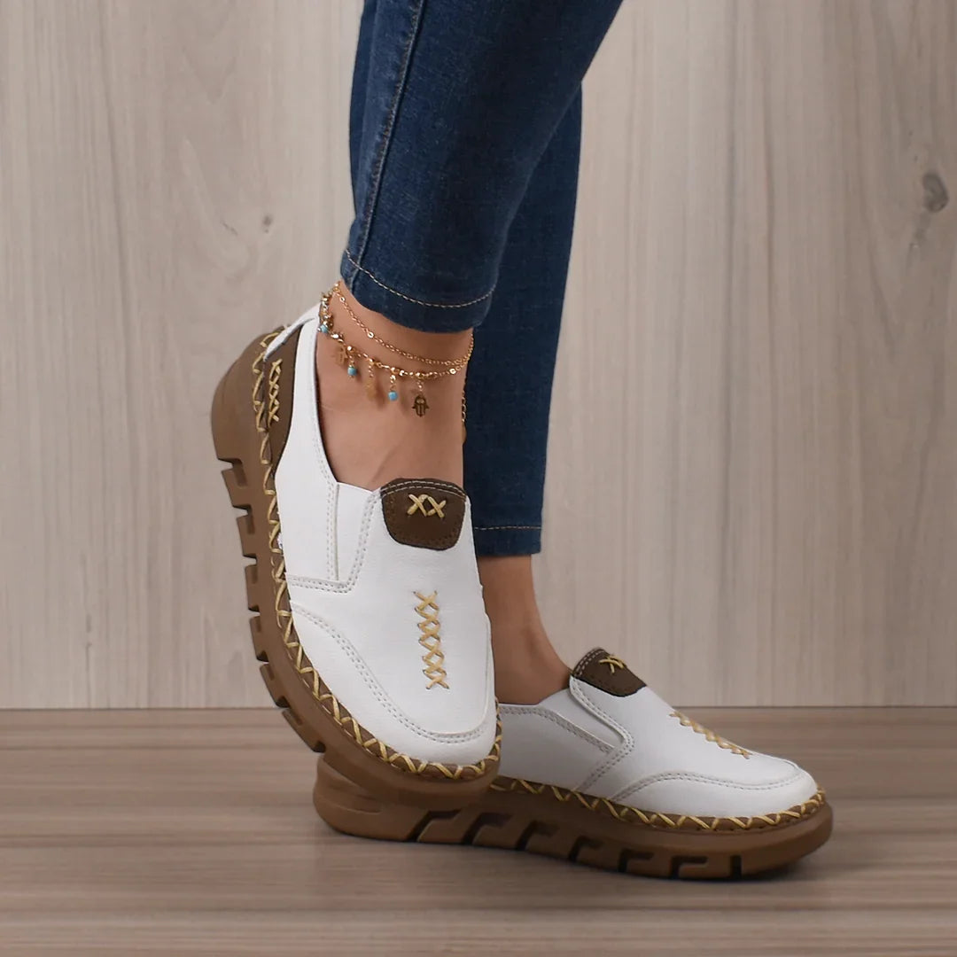 MOCASIN DAMA BELLAMI + BLANCO - Ahorrashopp