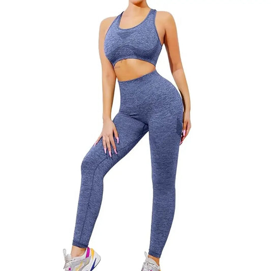 Conjunto Deportivo Mujer 2 Piezas Azul - Ahorrashopp