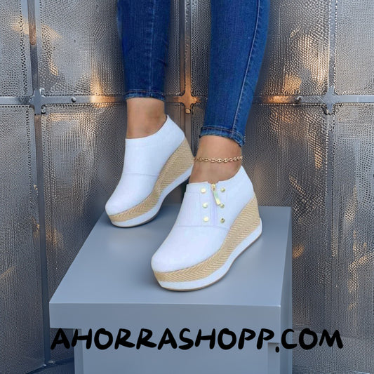 TACONES SUELA YUTE Casuales Dama Cómodos