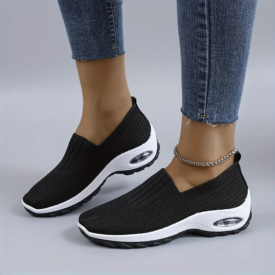 Di adiós al dolor de espolón calcáneo con tenis sin cordones y cámara de aire para máximo confort - Ahorrashopp