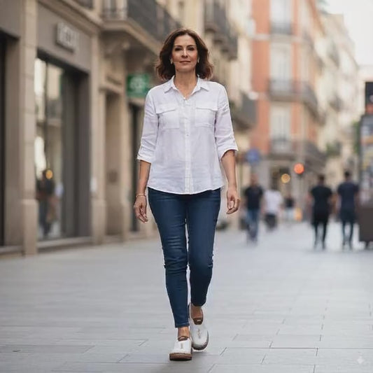 MOCASIN DAMA BELLAMI + BLANCO